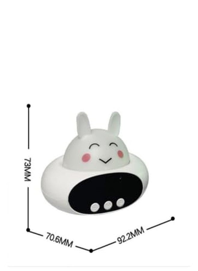 KRESHU Abs Led Digital Alarm Clock With Wireless Bluetooth Speaker For Songs|Usb Slot|Led Display For Reading, Bedroom, Desk (White,1-Pcs) - Image 5